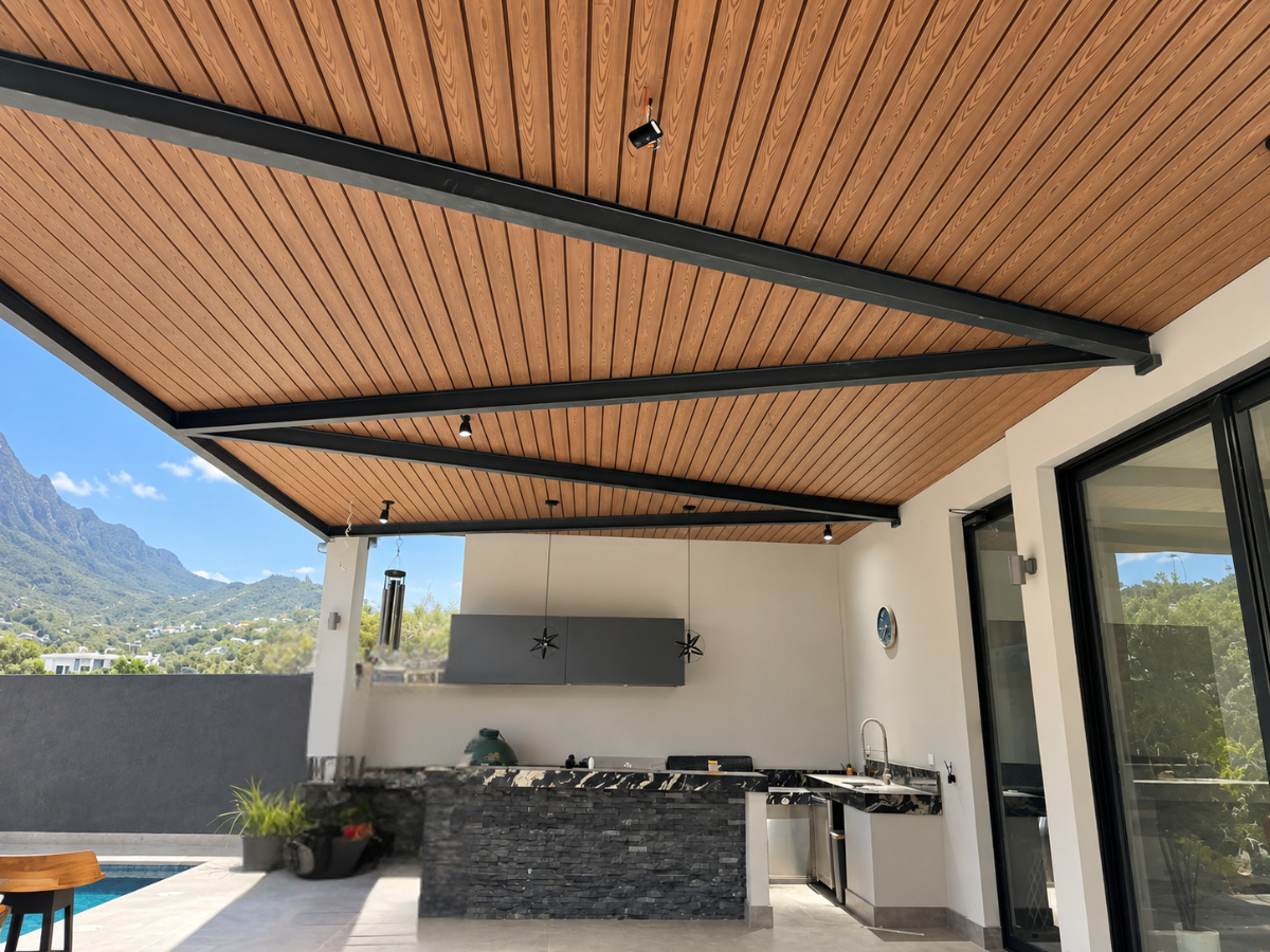 Pérgola de deck sintético